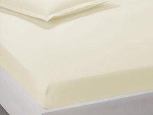 Заредете изображение във визуализатора на галерията – Чаршаф с ластик Ранфорс - екрю