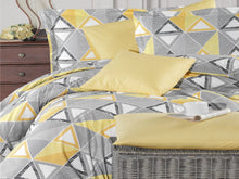 Заредете изображение във визуализатора на галерията – Олекотен комплект в жълто и сиво "Фрида"