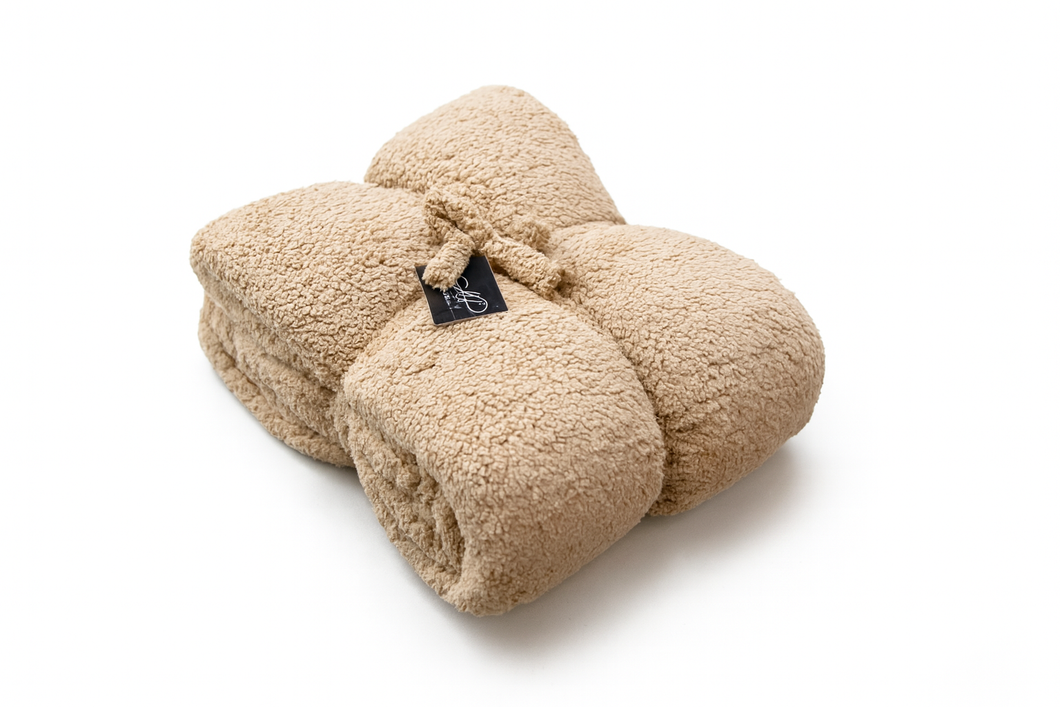 Одеяло Шерпа - капучино