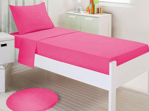 Детско спално бельо ранфорс -тъмно розово - Ned Bed Linen