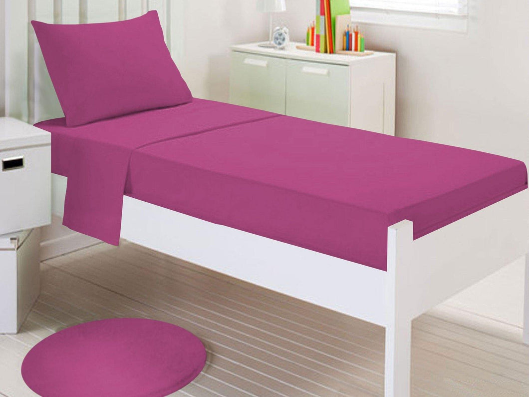 Детско спално бельо ранфорс - цвят циклама - Ned Bed Linen