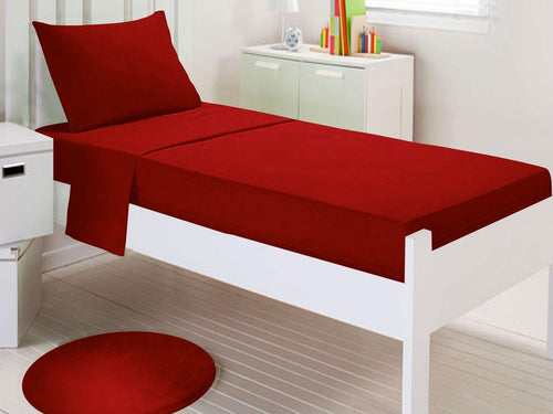 Детско спално бельо ранфорс - червено - Ned Bed Linen