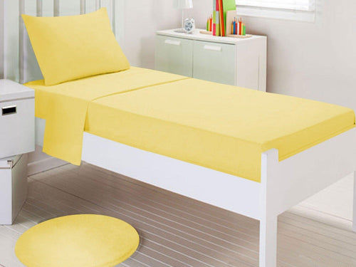 Детско спално бельо ранфорс - жълто - Ned Bed Linen