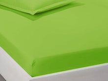 Заредете изображение във визуализатора на галерията – Чаршаф с ластик Ранфорс - зелен
