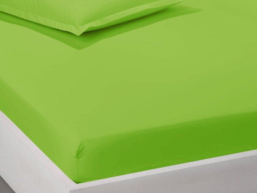 Детски чаршаф с ластик от памук Ранфорс - зелен - Ned Bed Linen