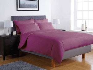 Едноцветно спално бельо Ранфорс - цвят циклама