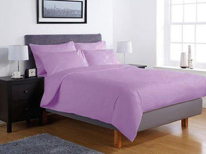 Едноцветно спално бельо Ранфорс - лилаво