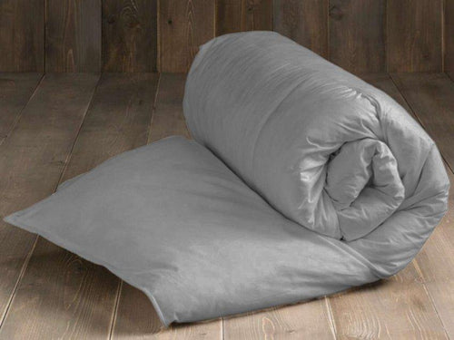 Капитонирана завивка от ранфорс - сива - Ned Bed Linen