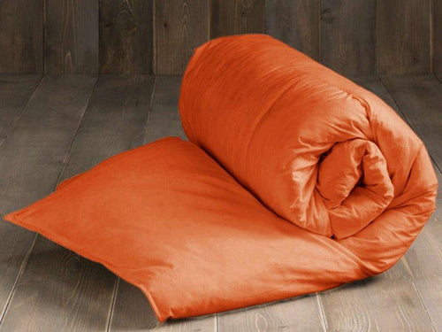 Капитонирана завивка ранфорс - оранжева - Ned Bed Linen