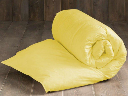 Капитонирана завивка от ранфорс - жълта - Ned Bed Linen